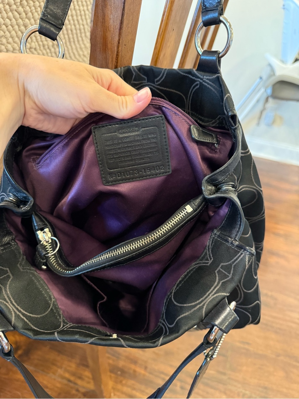 Coach Black Mia Carryall Shoulder Bag - Picture 5 of 7